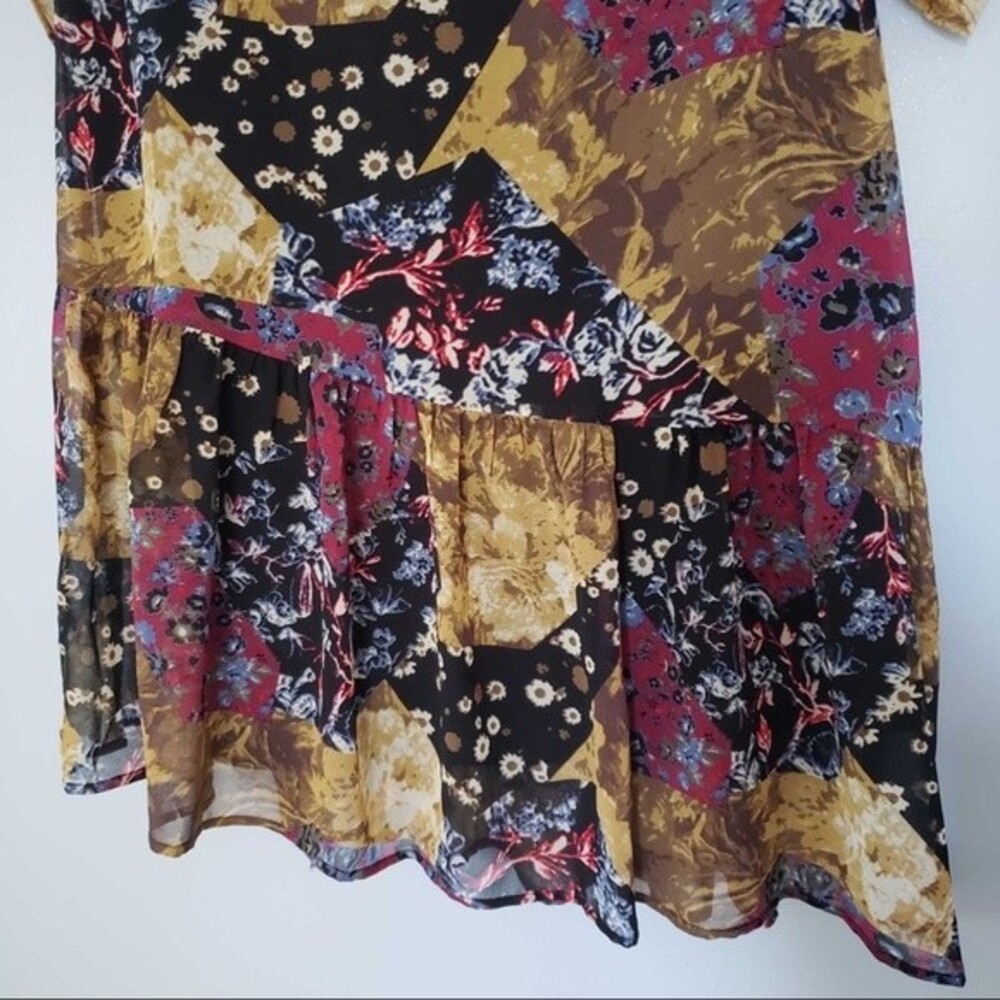 Bcbgeneration New Patchwork Floral Boho Dress Xs - image 2